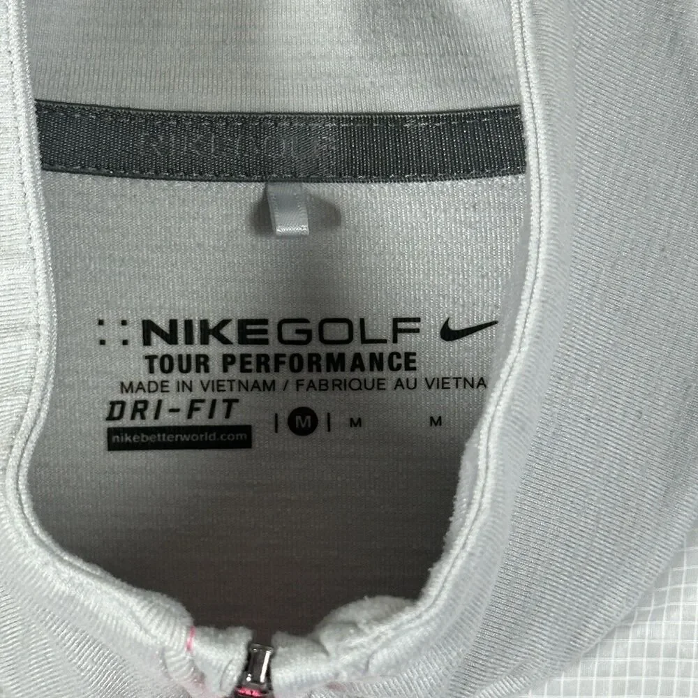 Nike Golf Dri-Fit Hypervis Full Zip Performance Jacket Women Medium Grey Stretch